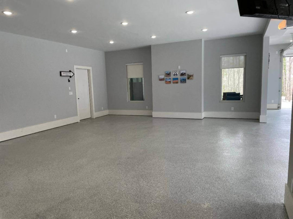 Photo of garage floor
